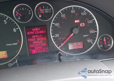 2004 Audi A6 3.0 from USA, damaged, VIN WAULT64B04N012576